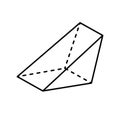 Triangular Prism Geometric Figure Gometry Shape