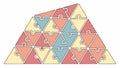 Triangular Puzzle Pyramid, Problem Solving & Structure, vector design Generative AI Royalty Free Stock Photo