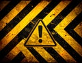 Warning Chart Grunch Texture illustration, Attention sign image Royalty Free Stock Photo