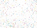Triangular Rainbow Confetti. Rainbow glitter confetti background. Vector illustration. Royalty Free Stock Photo