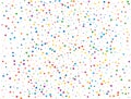 Triangular Rainbow Confetti. Rainbow glitter confetti background. Vector illustration. Royalty Free Stock Photo