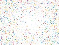 Triangular Rainbow Confetti. Rainbow glitter confetti background. Vector illustration. Royalty Free Stock Photo