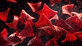 The Flying Red Chips.AI generated image Royalty Free Stock Photo