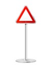 Triangular road sign Royalty Free Stock Photo