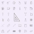 triangular ruler icon. web icons universal set for web and mobile Royalty Free Stock Photo