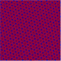 Triangular seamless repeat pattern geometric simple shape - red and blue Royalty Free Stock Photo