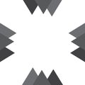 Triangular shape grey desing. Blank background. Vector illustrat Royalty Free Stock Photo