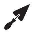 Triangular shovel glyph icon