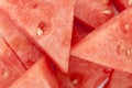 Triangular slices of watermelons Royalty Free Stock Photo