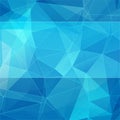 Triangular style blue abstract background Royalty Free Stock Photo