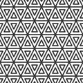 Triangular tile. Geometric seamless pattern.