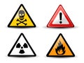 Triangular Warning Hazard Signs