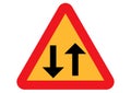 Arrowup Arrowdown directional sign Royalty Free Stock Photo