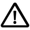 Triangular warning symbols icon. Attention caution danger sign, Exclamation mark sign