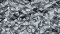 Triangulated multilayered glass shape abstract 3D rendering