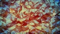 Triangulated multilayered glass shape abstract 3D rendering