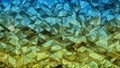 Triangulated multilayered glass shape abstract 3D rendering