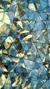 Triangulated polygonal futuristic glass surface abstract 3D rendering