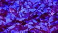 Triangulated polygonal purple glass surface abstract 3D rendering