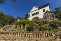 Trias House in Park Guell in Barcelona, Spain. Royalty Free Stock Photo