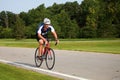Triathlete Cycling Royalty Free Stock Photo