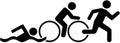 Triathlon pictogram