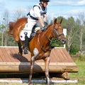 Triathlon in Russia, horseback jumping