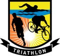 Triathlon swim bike run marathon