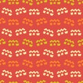 Tribal african, aztec ornament red seamless pattern