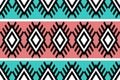 Tribal African motif ethnic colourful Morocco motif seamless pattern nature traditional