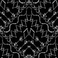 Tribal apache vector seamless pattern. Black and white ornamental ethnic geometric background. Tribe aztec grunge trendy ornament