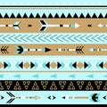 Tribal arrows boho seamless pattern. Ethnic geometric print. Royalty Free Stock Photo