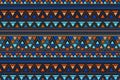 Tribal art lineal pattern. Ethnic geometric print.