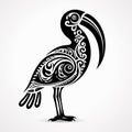 Tribal Avian Bird Vector Art Inspired By Tongan Art
