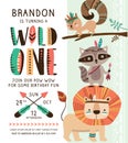 Tribal birthday invitation card