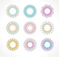 Tribal, Bohemian Mandala background with round