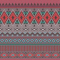 Tribal boho seamless pattern. Ethnic geometric ornament.