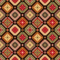 Tribal carpet ethnic geometric seamless pattern