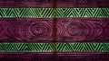 Tribal Chic Plum Purple and Mossy Green Earthy Tones Pattern