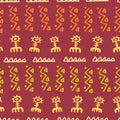 Tribal creative vector seamless pattern Royalty Free Stock Photo