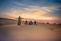 Tribal dance on the desert