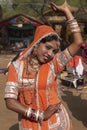 Tribal Dancer in Orange