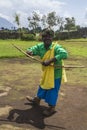 Tribal dancer rwanda Royalty Free Stock Photo