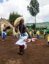 Tribal dancer rwanda Royalty Free Stock Photo