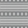 Tribal decoration vector illustration. Seamless ethnic pattern with geometric abstract. Native American Navajo Aztec pattern. Royalty Free Stock Photo