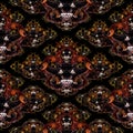 Tribal Demons Motif Seamless Pattern