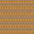 Tribal Diamond Stripe Chain Fence Geometric Pattern.Vector Native Seamless Background Texture.Digital Pattern Design Decoration Royalty Free Stock Photo