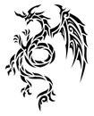 Tribal Dragon Design 3 Royalty Free Stock Photo