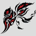 Tribal Dragon tattoo design