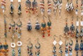 Tribal earrings on display at Camden Town